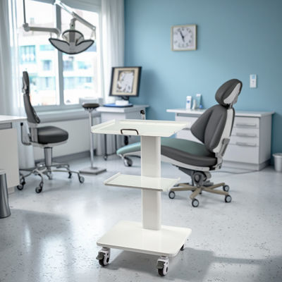 Bom preço. Caminhão de instrumentos móveis de clínica dentária Caminhão de instrumentos móveis dentários com travagem de travagem Caminhão dentário portátil de carrinho on-line