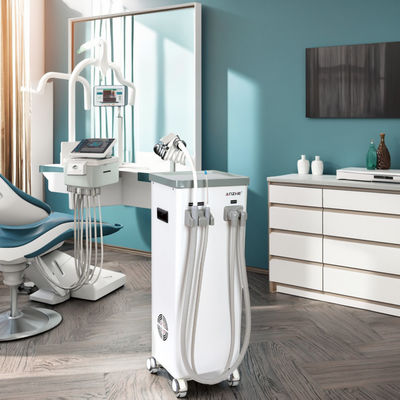 Bom preço. Unidade móvel de sucção dental com tanque de água suja Ejector de saliva dental de drenagem automática Sucção 800L por minuto Máquina de sucção on-line