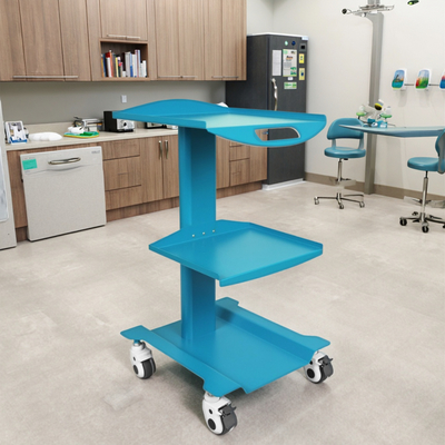 Carrinho de Ferramentas para Clínica Odontológica, Design Robusto, Metal, Móvel, Carrinho de Instrumentos, Venda Imperdível, Cor Cinza, Carrinho de Entrega Médico Móvel