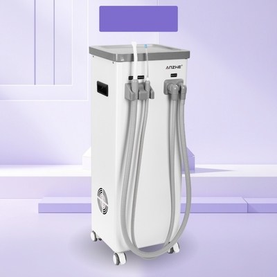 Unidade móvel de sucção dental com tanque de água suja Ejector de saliva dental de drenagem automática Sucção 800L por minuto Máquina de sucção