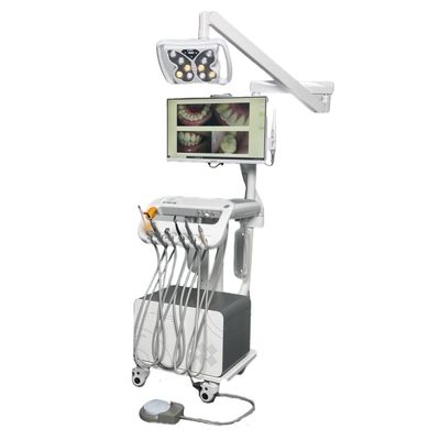 Carrinho de Trolley para Dispositivos Dentários de Luxo Carrinho Móvel para Tratamento Dentário Unidade Dentária Portátil com Luz LED Trolley para Operação Dentária