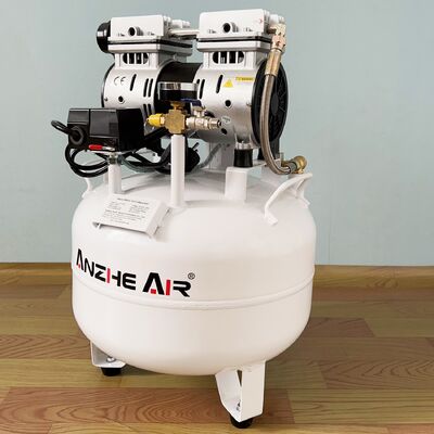 Bom preço. 32L compressor de ar dental livre de óleo 550W bomba de ar médica silenciosa compressor de ar portátil para equipamentos de clínica dentária on-line