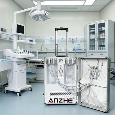 Bom preço. Unidade Odontológica Veterinária Portátil Aprovada pela CE, Equipamento Móvel para Clínica Odontológica de Animais de Estimação com Compressor de Ar, Conjunto Completo de Unidade de Turbina Odontológica on-line