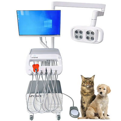 Bom preço. Unidade Odontológica Veterinária Portátil de Fábrica com Carrinho Odontológico Móvel com Lâmpada LED, Compressor de Ar e Sistema de Sucção para Clínica Veterinária e Consultório Odontológico on-line