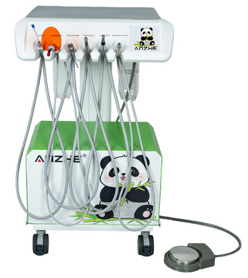 Bom preço. Uma unidade dentária veterinária atualizada com compressor de ar silencioso. Uma grande estação dentária para animais de estimação. on-line