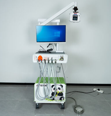 Bom preço. Unidade dentária portátil com sensor digital e de raios-X integrados e compressor sem óleo de 550W para raios-X portáteis ultraleves de 1,7 kg on-line