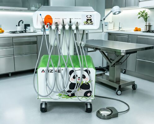 Unidade Dental Veterinária Portátil com Potência de 550W Pressão de 0,8Mpa e Ruído de 38DB para clínicas de animais