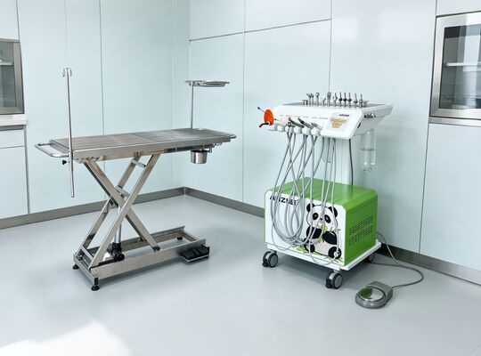 Bom preço. Unidade odontológica veterinária portátil estilo panda equipamento odontológico profissional para animais de estimação para clínicas de pequenos animais on-line