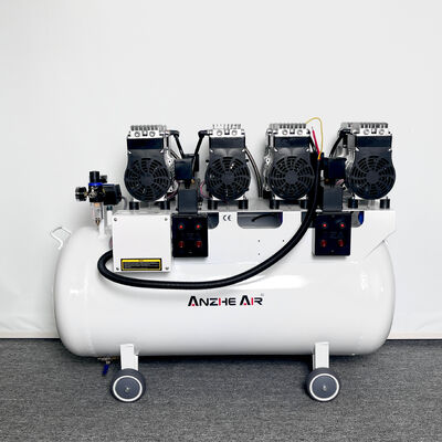 Bom preço. Compressor dental de ar sem óleo de 128L 3400W Bomba de ar de clínica dental 420L/min Fluxo de ar Equipamento dental médico OEM ODM on-line