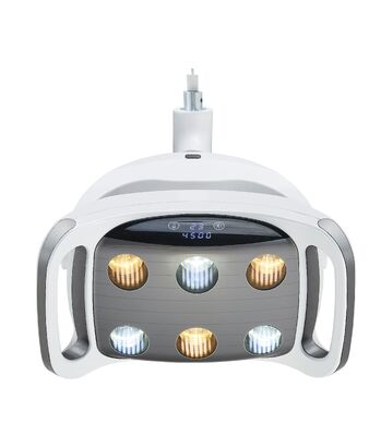 Bom preço. 6 led luz de cirurgia dentária controle tela sensível ao toque lâmpada de operação oral sem sombra brilho ajustável cadeira dental luz led on-line