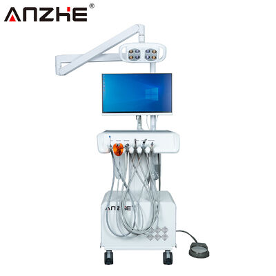 Unidade de tratamento dentário com câmara intraoral, luz de exame LED ajustável e sistema de computador Windows para consultórios dentários