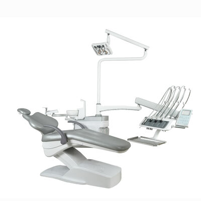 Bom preço. Unidade de cadeira dentária montada em cima com sensor de luz LED Luxury PU Leather Dental Treatment Chair Unidade dentária elétrica para clínica dentária on-line