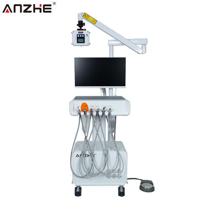 Unidade Odontológica Portátil com Aparelho de Raio-X, Sensor Digital, Câmera Intraoral e Computador com Tela Touch de 23,8 Polegadas - Sistema Completo de Imagem Odontológica