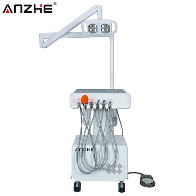 Unidade Odontológica Portátil com Lâmpada Odontológica LED Integrada Compressor de Ar Sistema de Sucção Ultrassônico Fotopolimerizador Equipamento Odontológico Móvel para Clínicas Odontológicas