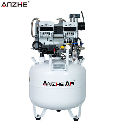 Compressor de ar dentário silencioso sem óleo de grau médico 40L com secador 850W Sistema de abastecimento de ar de baixo ruído para clínicas dentárias