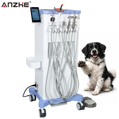 Bom preço. Unidade Dental Móvel Veterinária com Motor Elétrico Construído no Sistema de Sucção do Compressor Escalador Ultrasônico e Luz de Cura LED para Clínicas Dentárias de Animais on-line
