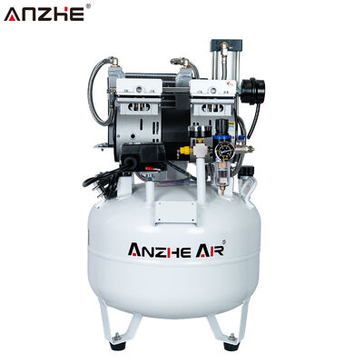 Compressor dental de ar livre de óleo de grau médico com secador 32L Compressor de ar silencioso para clínica dentária Equipamento de cadeira dentária