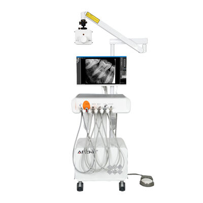 Bom preço. Estação de Trabalho Dental Digital Tudo em Um com Rayo X HD Portátil Sensor de Câmera Intraoral Sistema PC Unidade Móvel de Tratamento Dental on-line