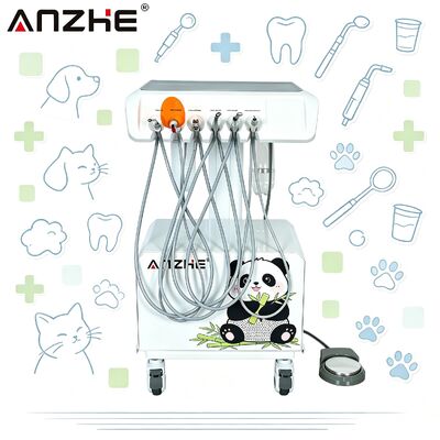 Bom preço. Unidade Dental Veterinária Elétrica Portátil com Compressor de Ar Equipamento Dental Móvel para Animais com Scaler LED Curing Light & Suction on-line
