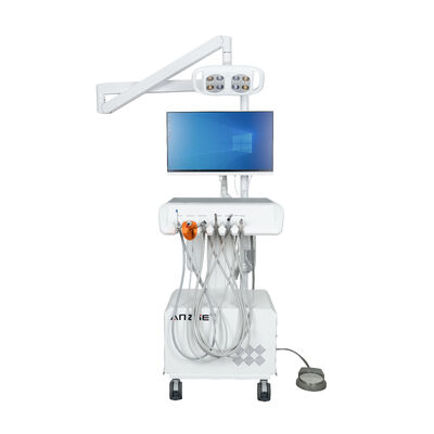 Bom preço. Unidade Odontológica Portátil com Lâmpada Odontológica LED Carrinho de Tratamento Móvel Compressor de Ar Integrado Sistema de Sucção on-line