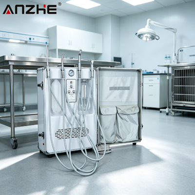 Bom preço. Unidade Odontológica Portátil ANZHE com Compressor de Ar Integrado de 550W para Clínicas Odontológicas e Veterinárias on-line