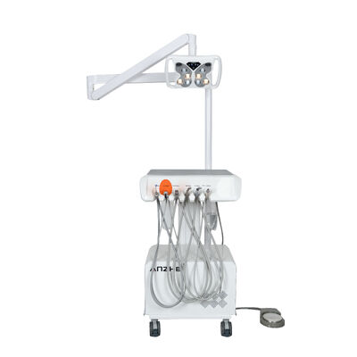 Bom preço. Unidade Odontológica Portátil com Lâmpada Dental LED Borboleta Compressor de Ar Integrado Sugador Ultrassom Sistema de Tratamento Odontológico Móvel on-line