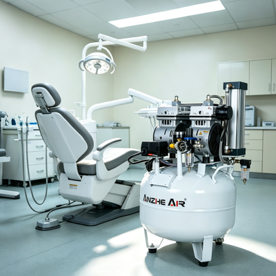 Bom preço. Compressor de Ar Odontológico Sem Óleo de Baixo Ruído de 55dB com Tanque de 32L e Secador Integrado para Clínicas on-line
