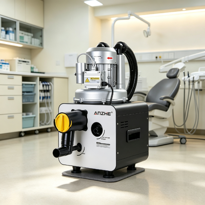 Bom preço. Unidade de sucção dental de alto desempenho de 750 W com separação de gás líquido e drenagem automática para suporte de cadeira dupla on-line