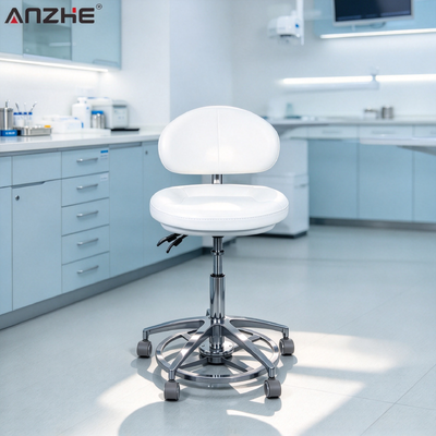 Bom preço. Sento de operador giratório médico, assento dentista elevador pneumático com encosto ajustável para clínica dentária e hospital veterinário on-line