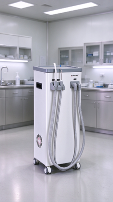 50/60Hz 56dB 220V-240V Portable Dental Suction Unit and Mobile Dental Cart with High Volume Evacuation